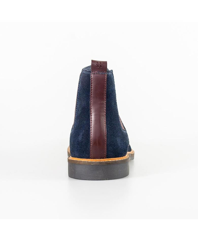 Men's Slip On Chelsea Boots - ARIZONA - Navy Blue