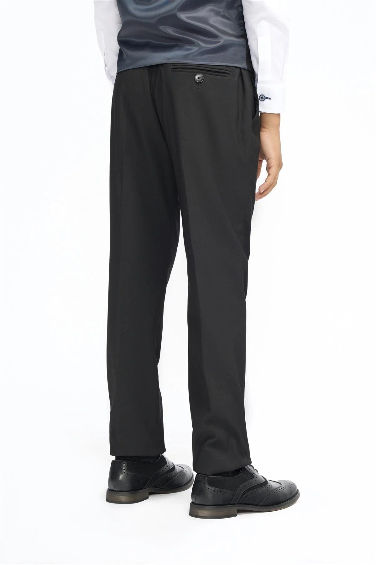 Premium Slim Fit Boys Suit – MALIBU - Black