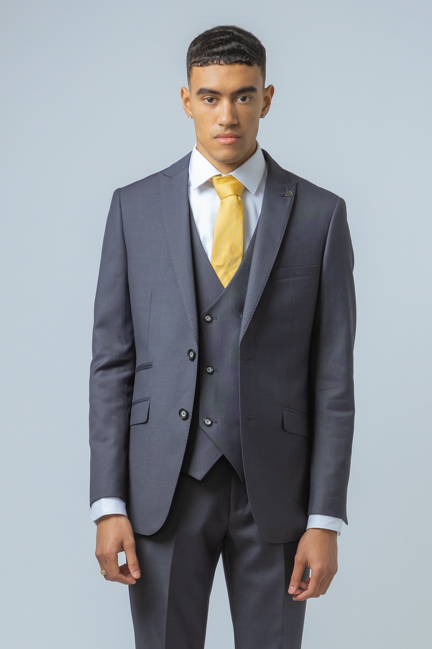 Men's Formal Grey Suit Jacket - DYLAN - Grey