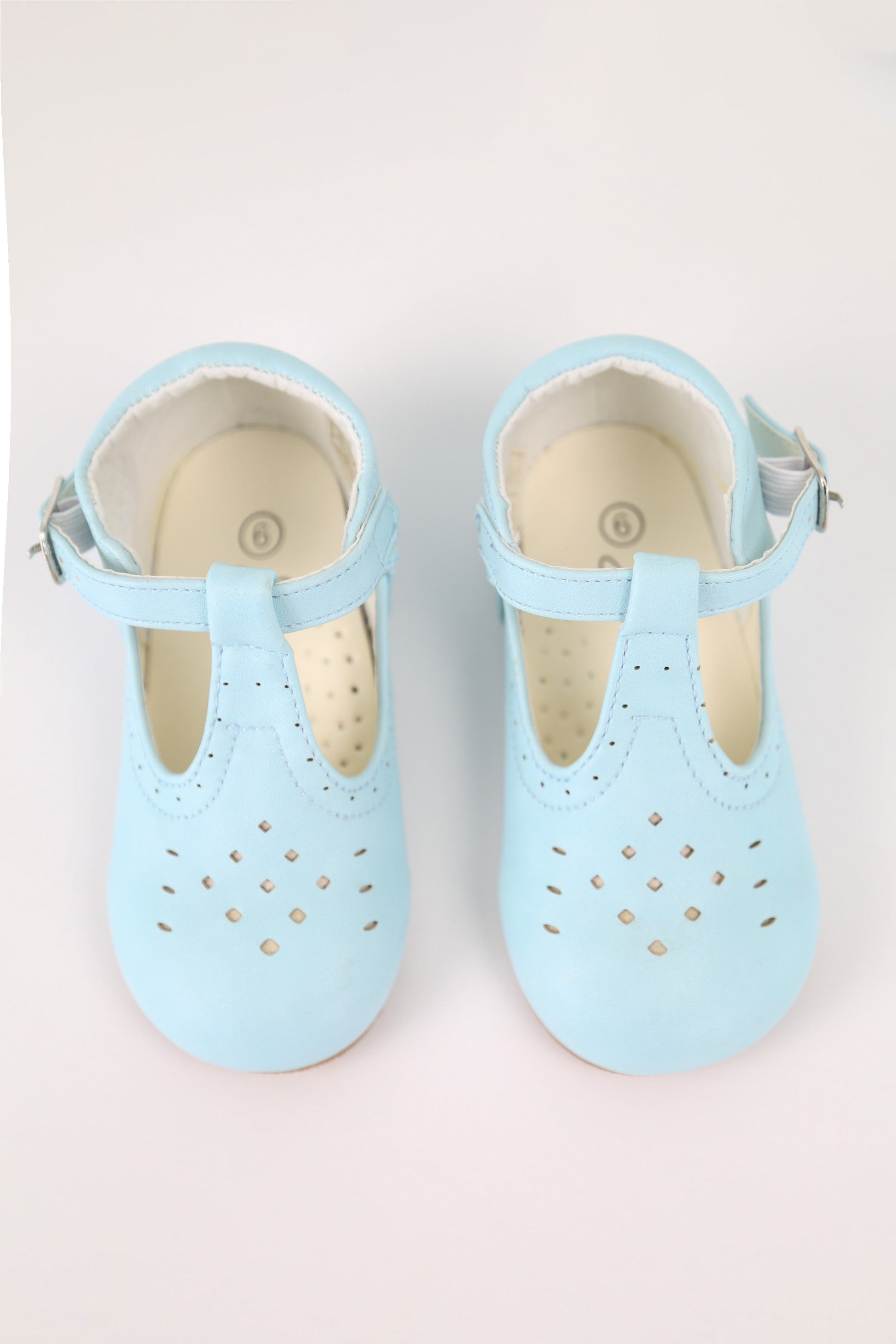 Kids Unisex Buckled Mary Jane Shoes - AARON - Baby Blue