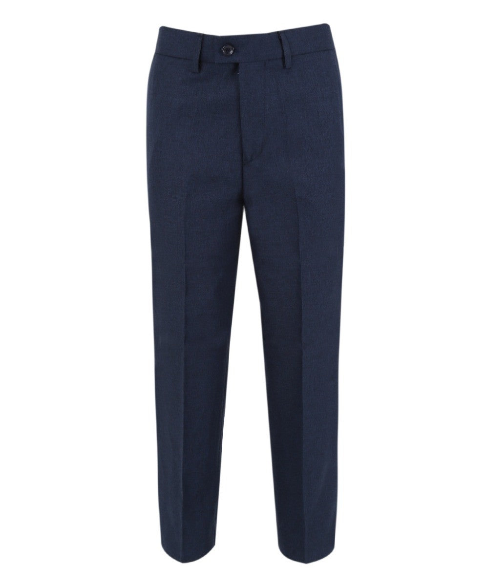 Boys Tailored Fit Formal Suit - LANDON - Navy Blue