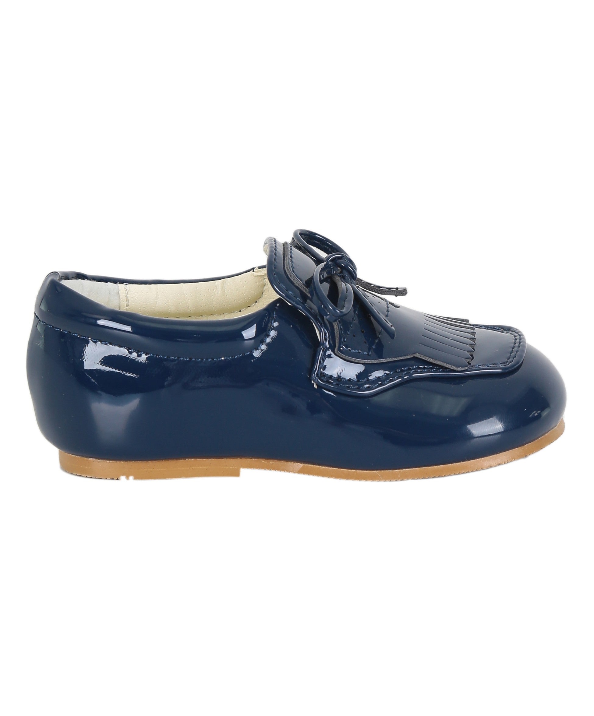 Baby Boys Pre- walker Patent Loafer - ADAM - Navy Blue