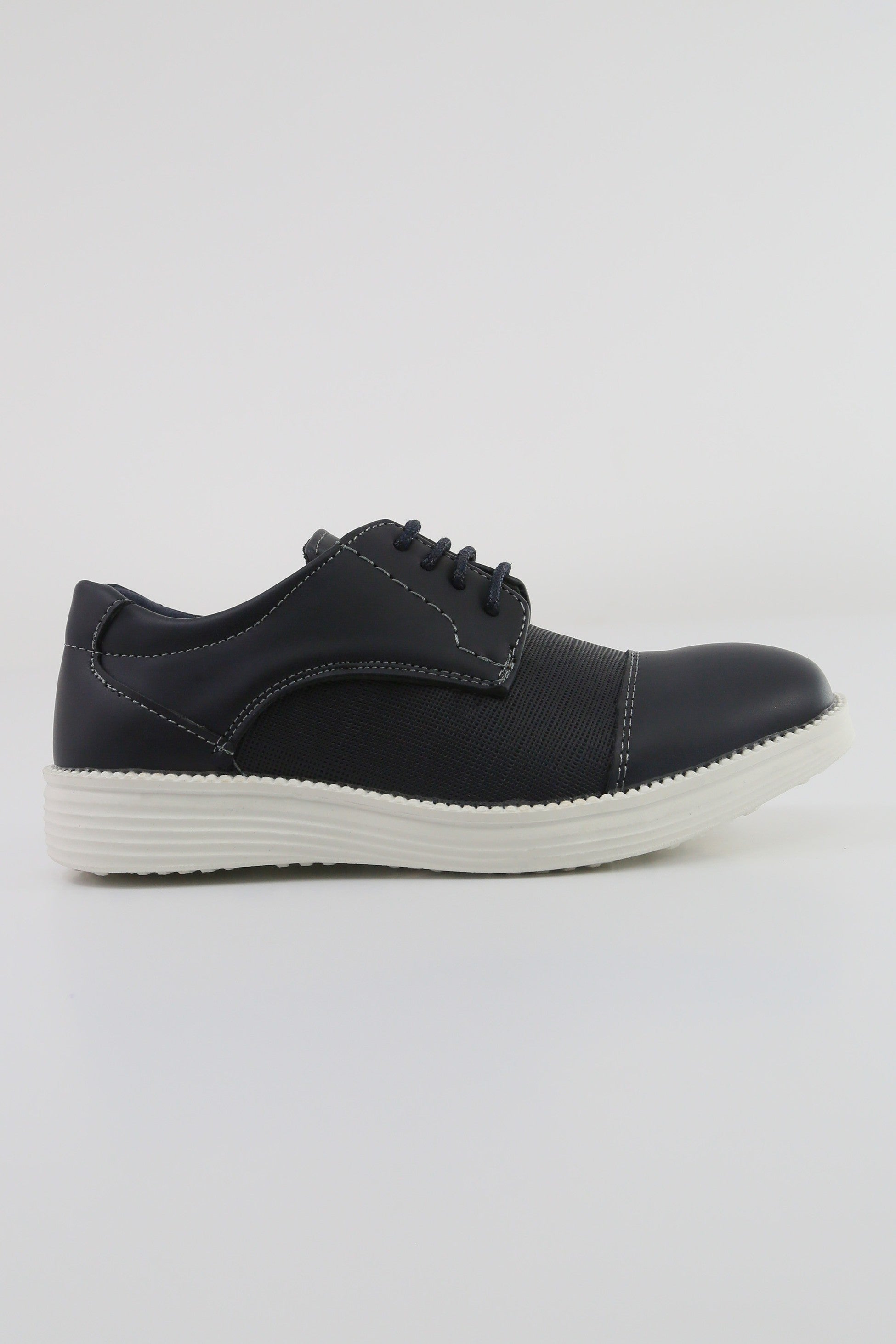 Boys' Casual Derby-style Sneakers - FELIX - Navy Blue