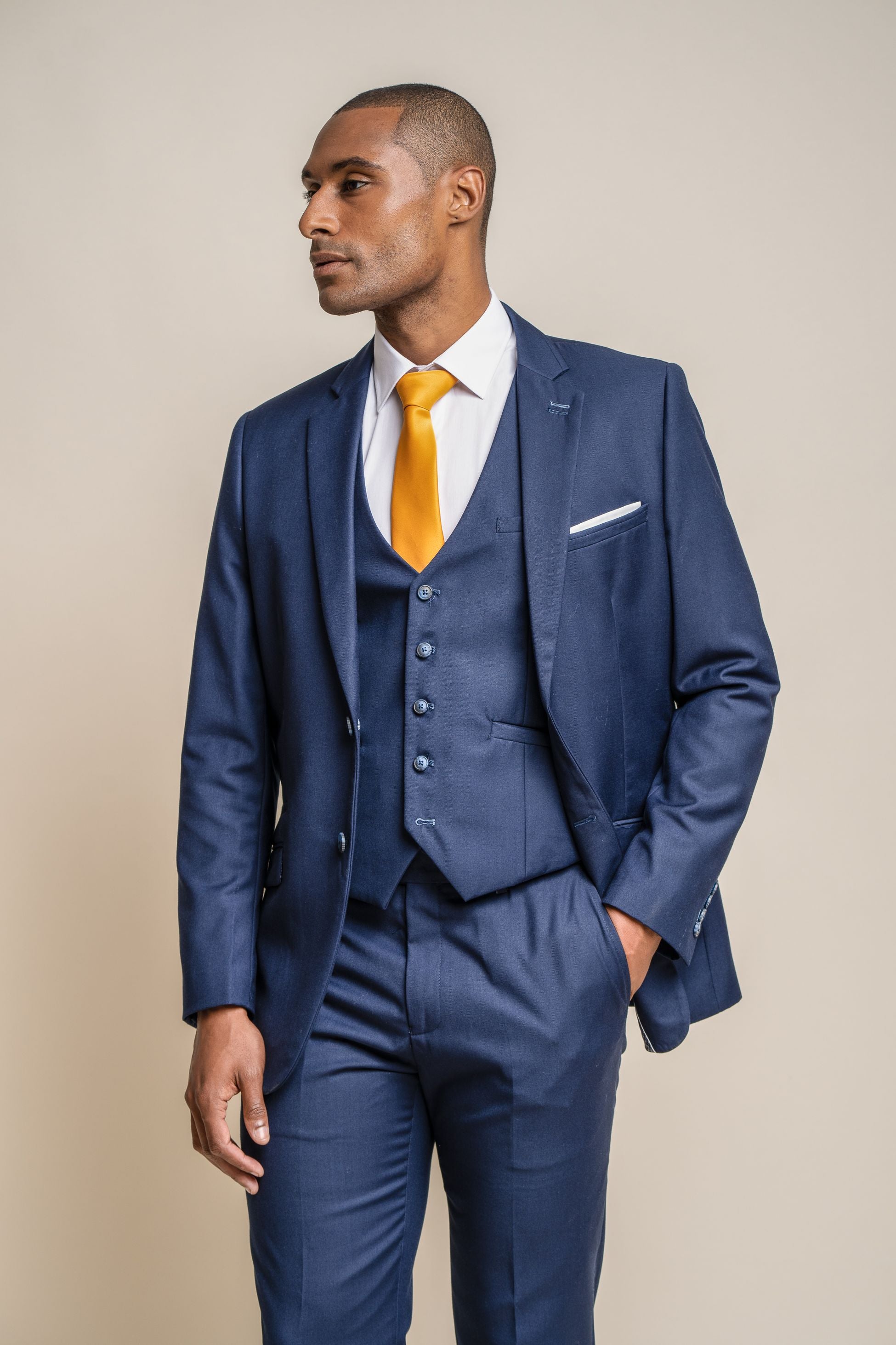 Men's Slim Fit Suit Jacket - JEFFERSON Navy - Navy Blue