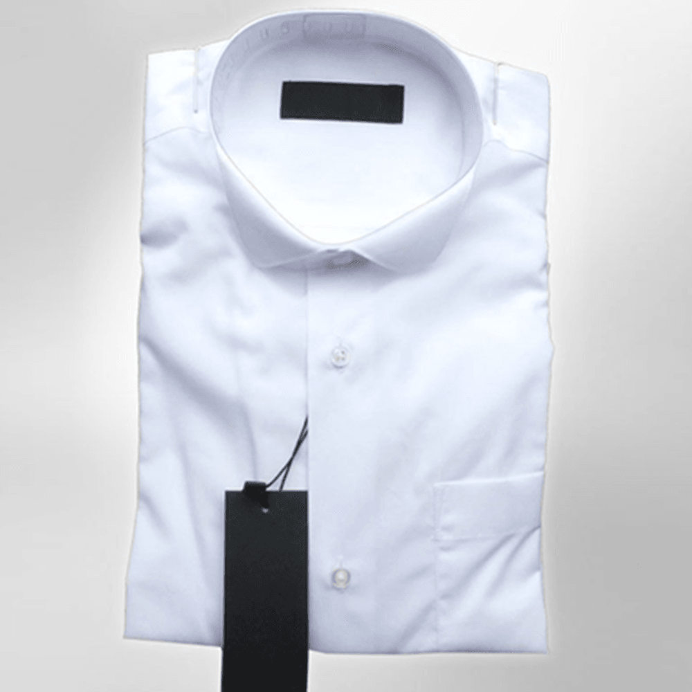 Boys Cotton Wing Collar Formal Shirt - White