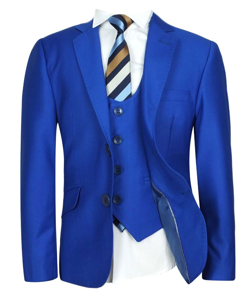 Boys Formal Suit Set - Saks Blue