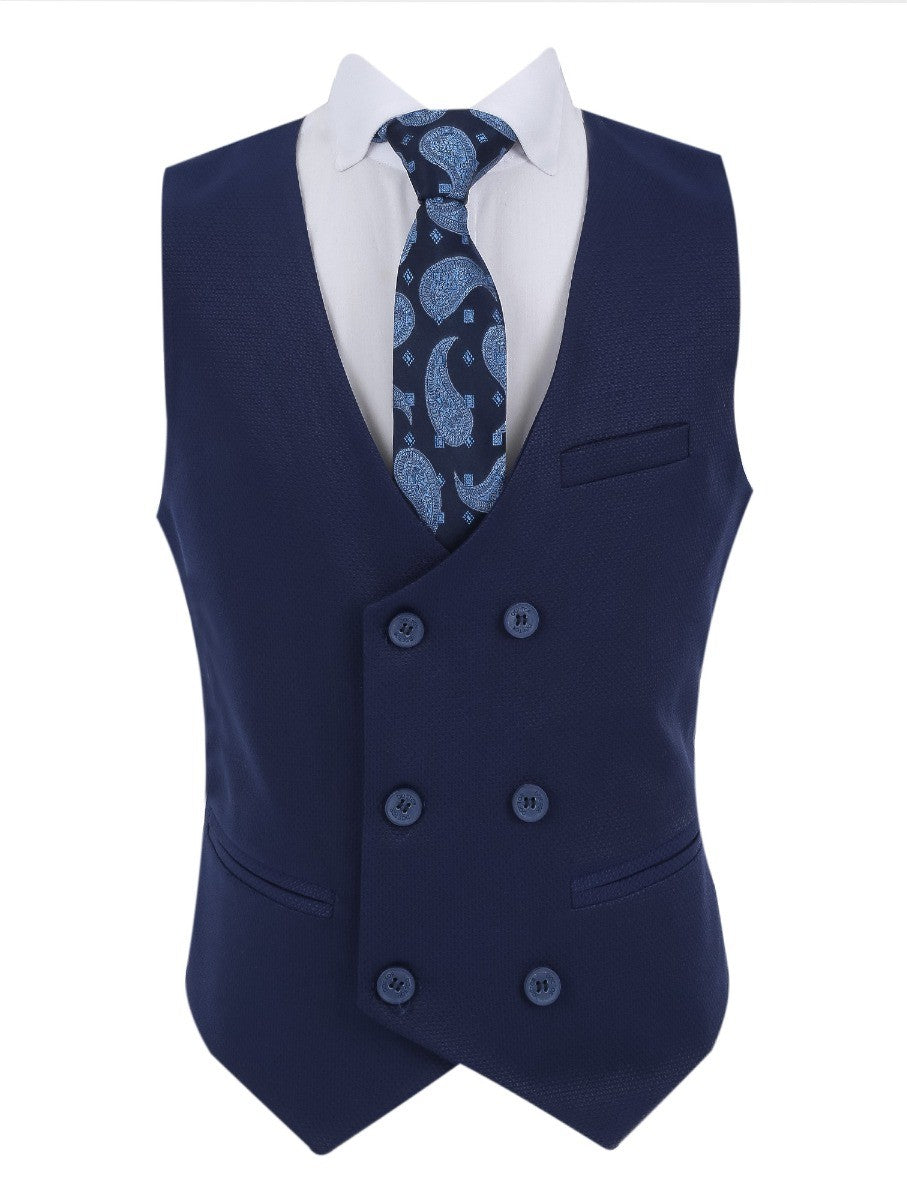 Boys Slim Fit Formal Suit - Royal Blue