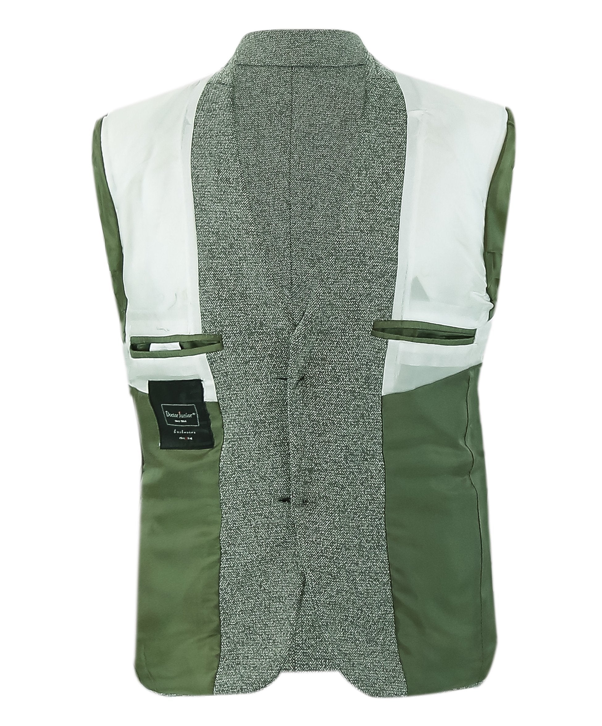 Boys Cotton Slim Fit Blazer and Waistcoat Set - Frank - Green