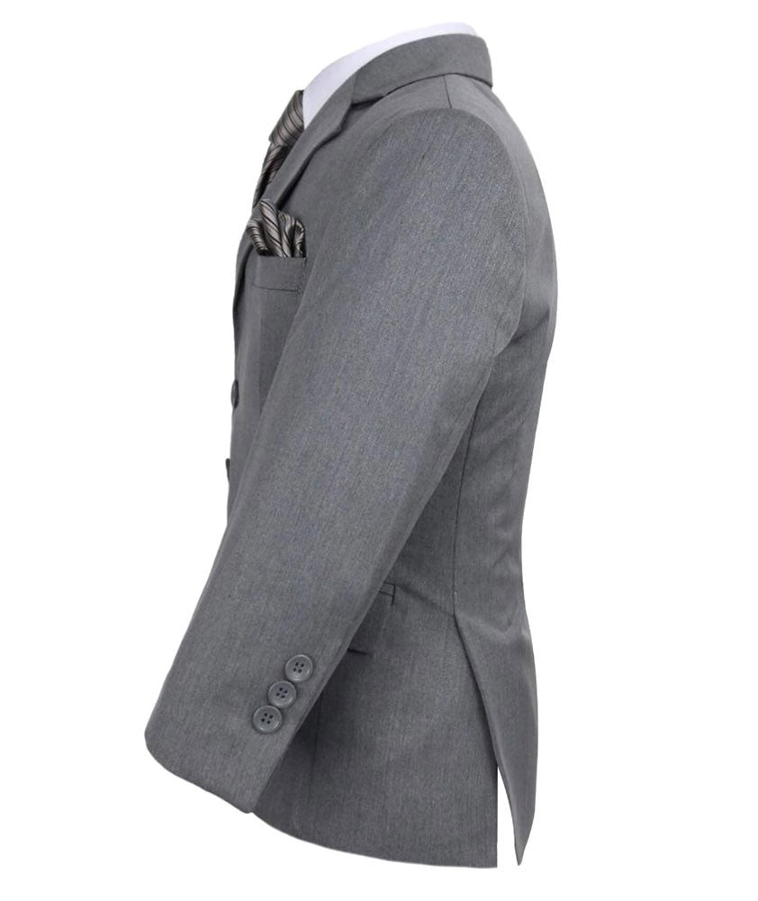 Boys Slim Fit Formal Suit - Sebastian Le Blanc - Grey