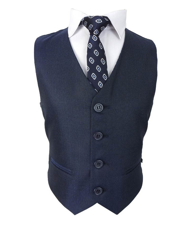 Boys Regular Fit All In One Suit - Dark Blue