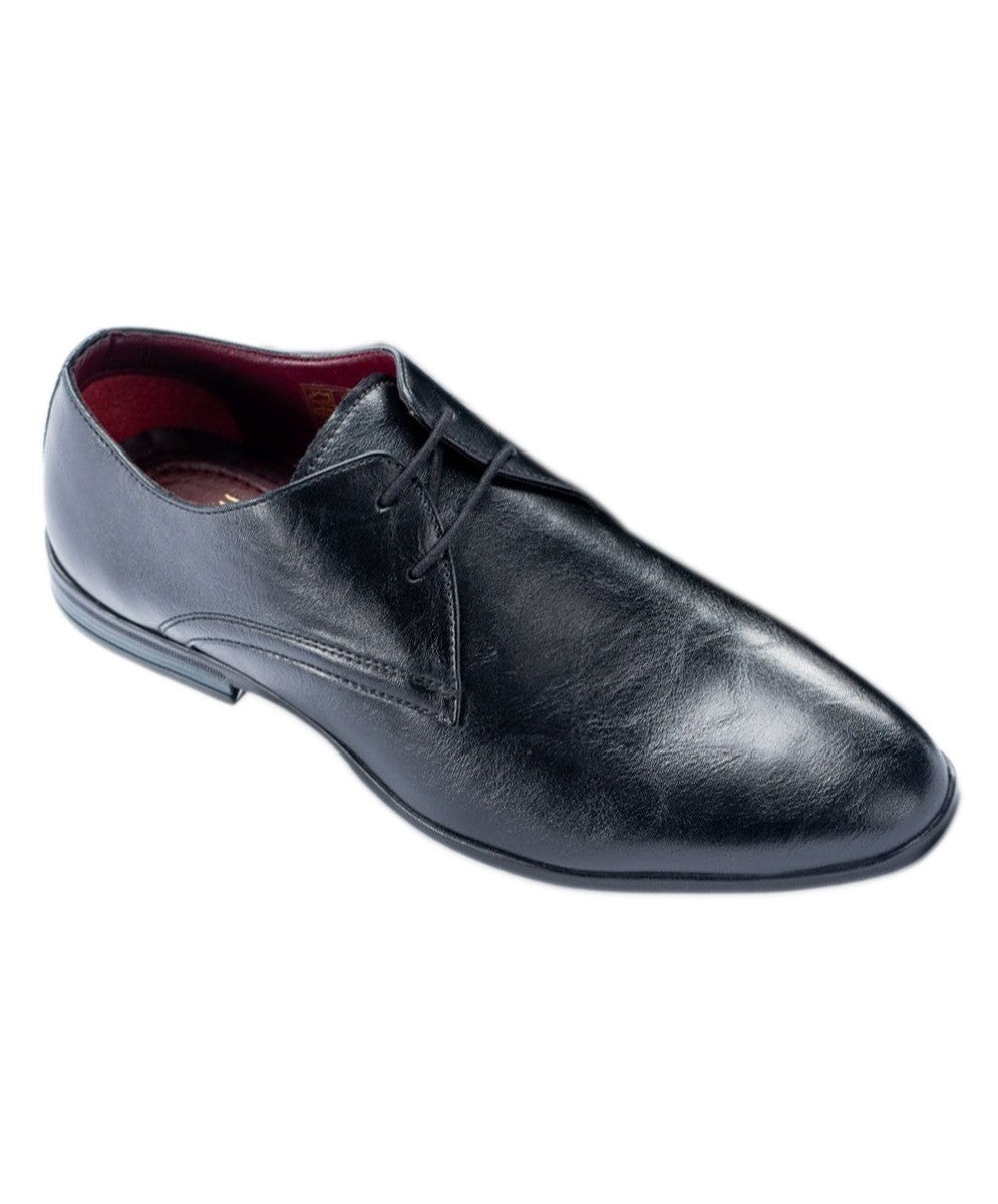 Men's Lace Up Derby Dress Shoes - MALPI Black - Black