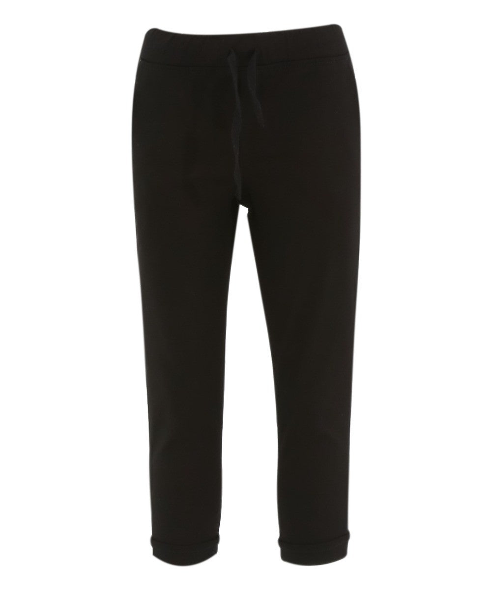 Baby Boys Cotton Stretch Chino Trousers - ENZO - Black