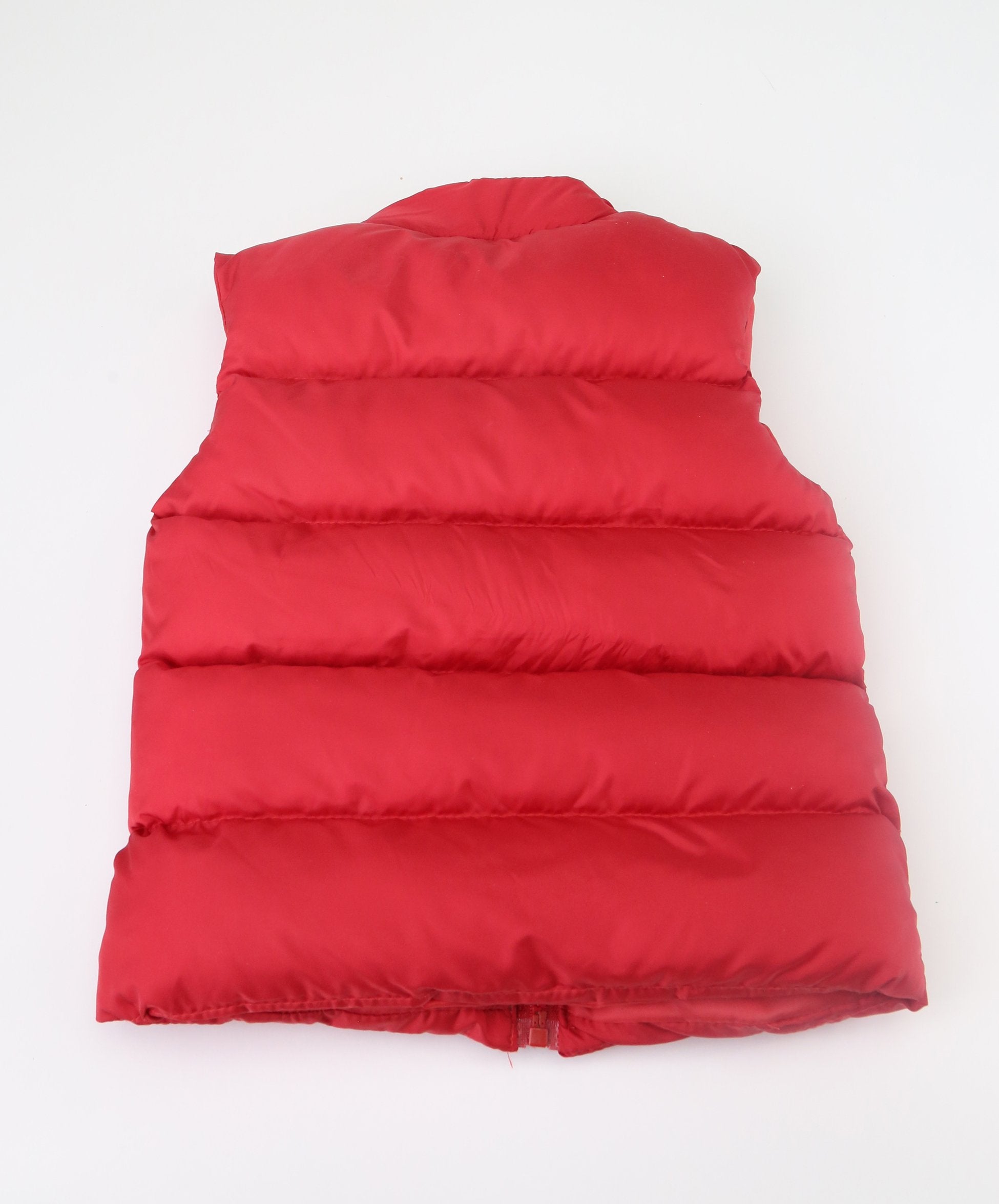 Girls Sleeveless Padded Puffer Gilet - Red