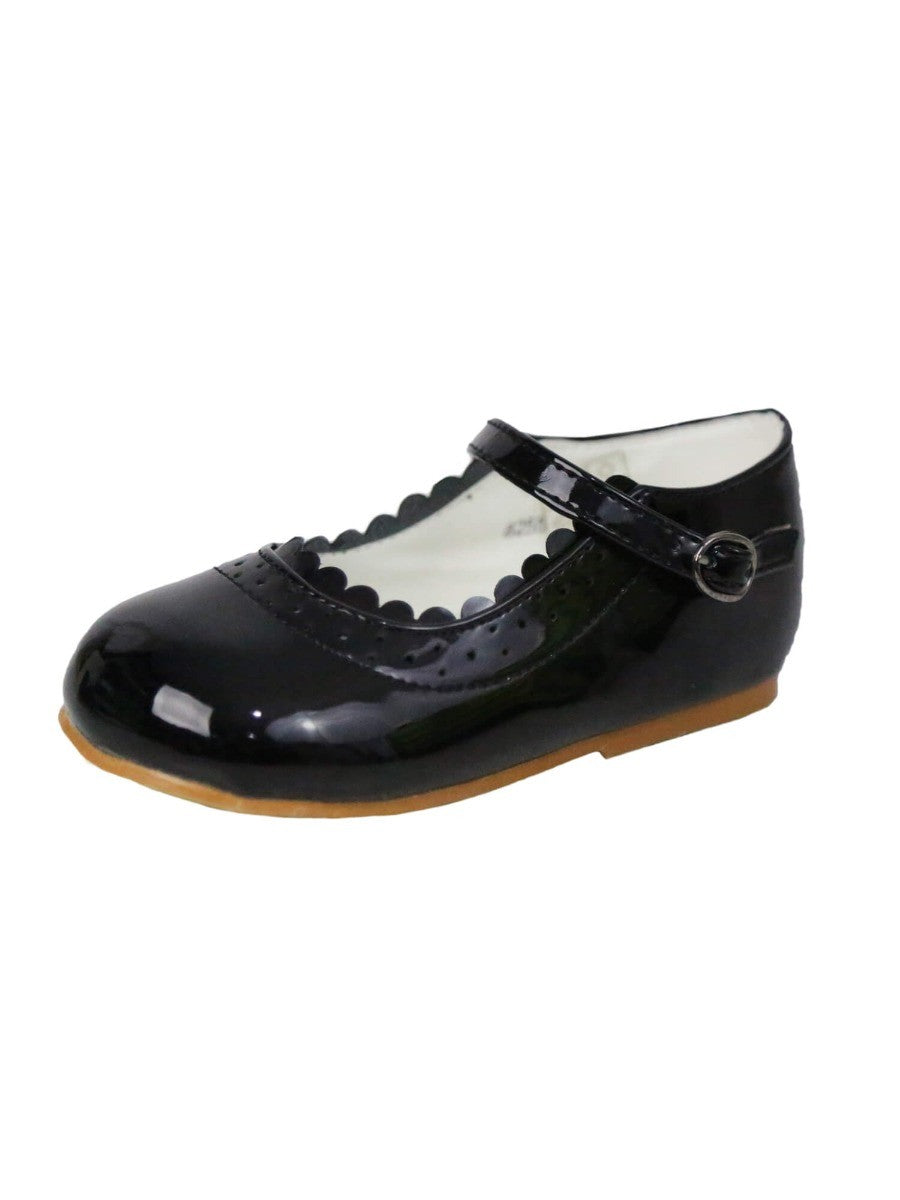 Girls Patent Mary Jane Shoes - Black