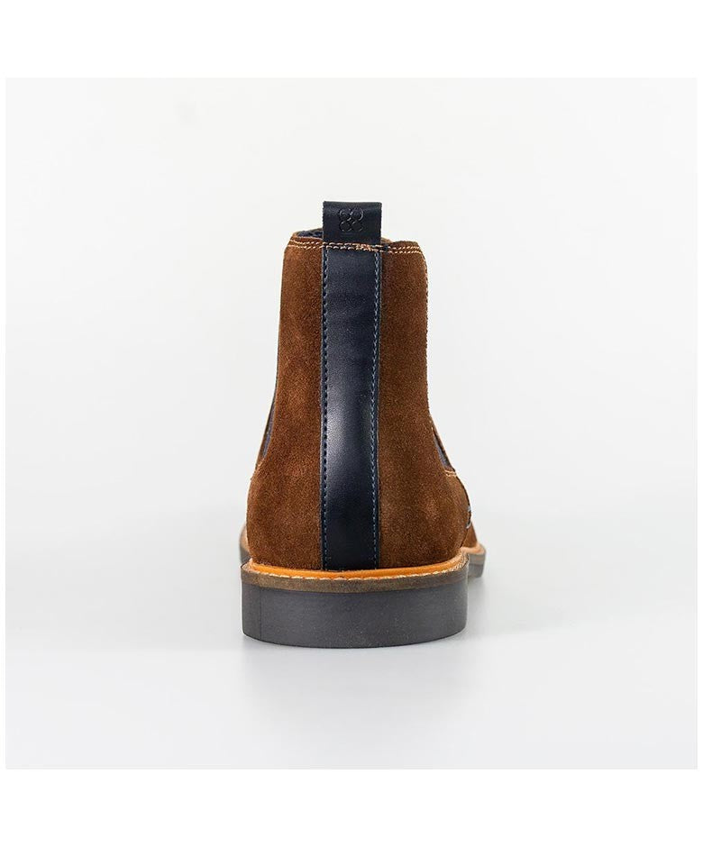 Men's Slip On Chelsea Boots - ARIZONA - Cognac Brown