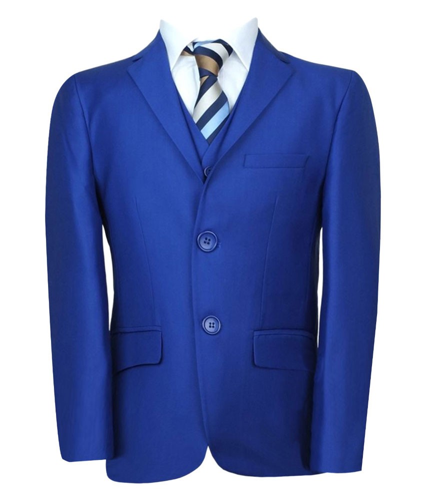 Boys Italian Cut Formal Suit - Royal Blue