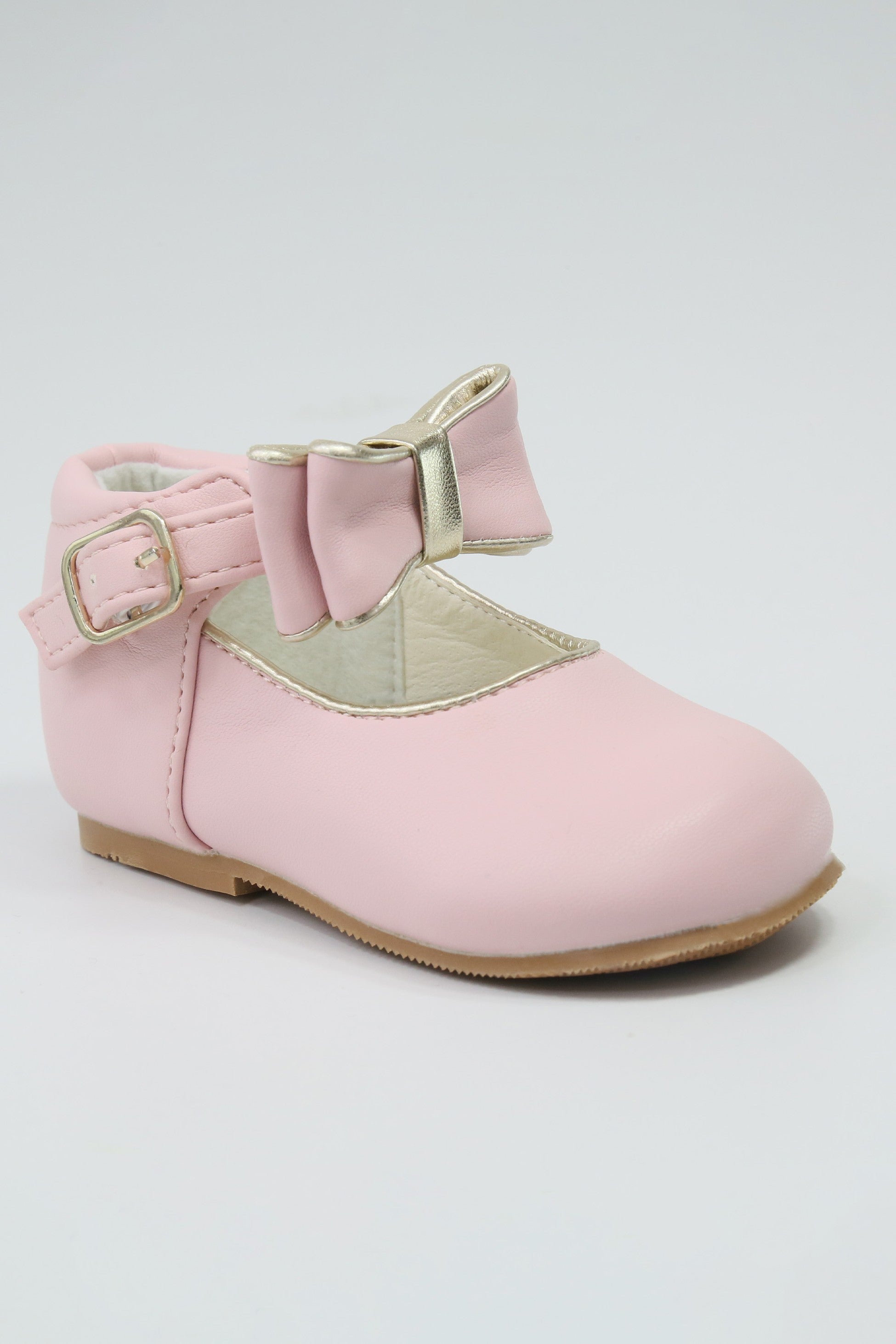 Chic Baby Girls Bow Buckle Shoes - SKY - Pink