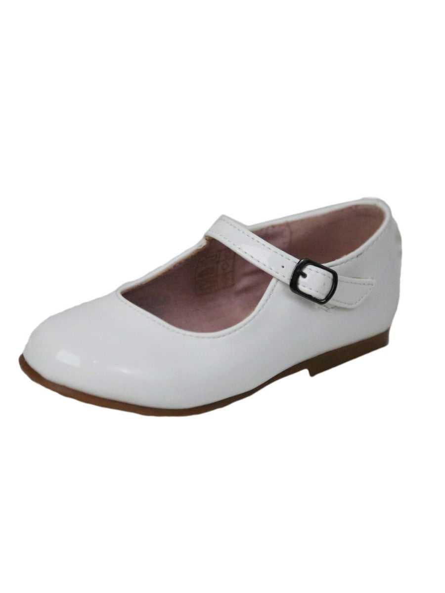 Girls Patent Mary Jane Shoes - White