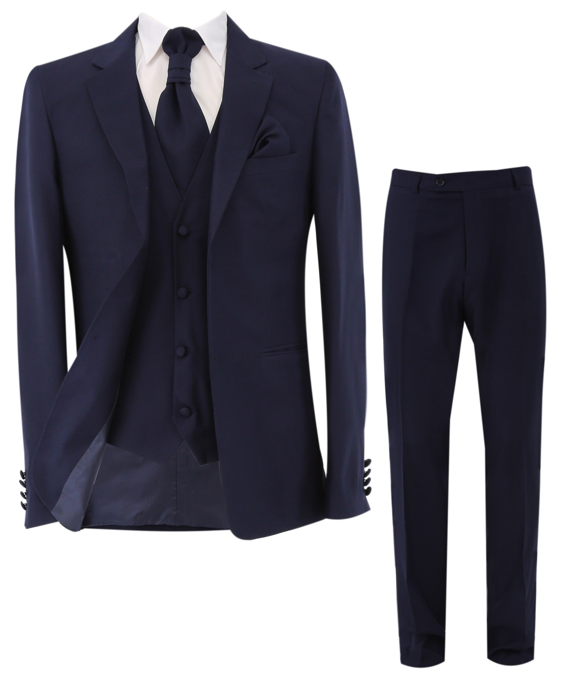 Men's Slim Fit Formal Suit Set - Gorgeous - Navy Blue