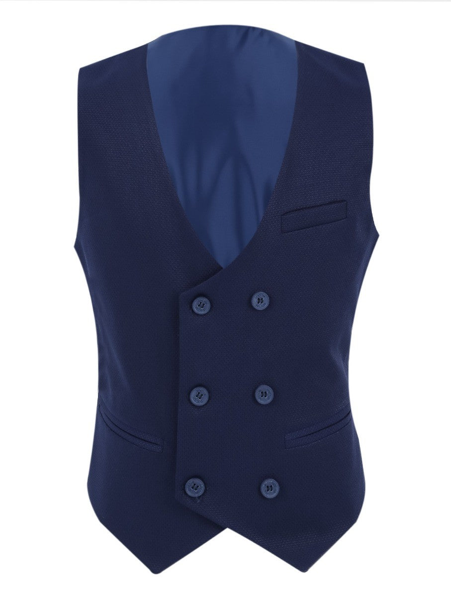 Boys Slim Fit Formal Suit - Royal Blue