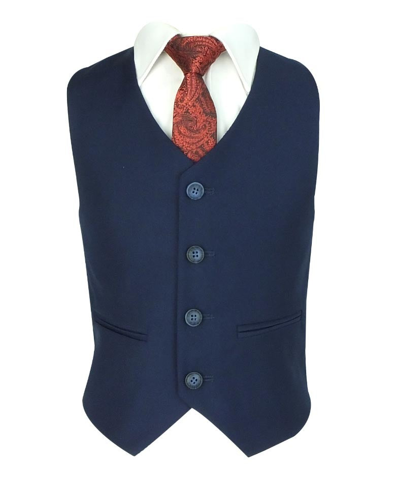 Boys Slim Fit Formal Suit - JEFFERSON Navy - Navy Blue