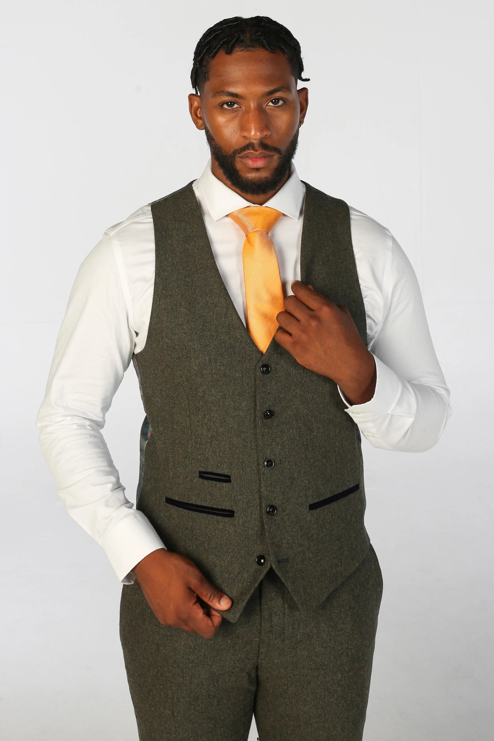 Men’s Wool Blend Suit - OSCAR - Green