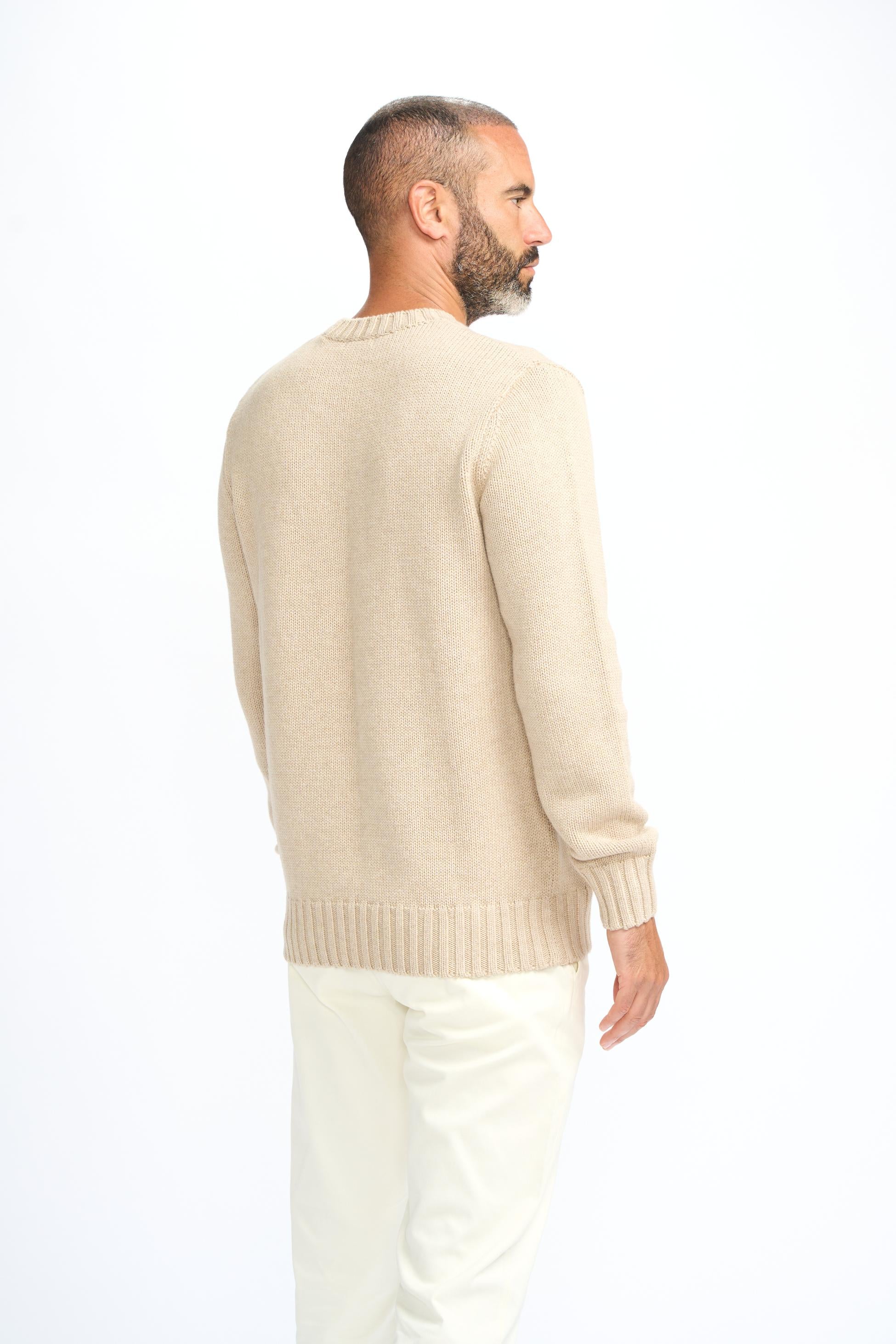 Men’s Classic Knit Pullover Jumper - FARREL - Fawn Brown