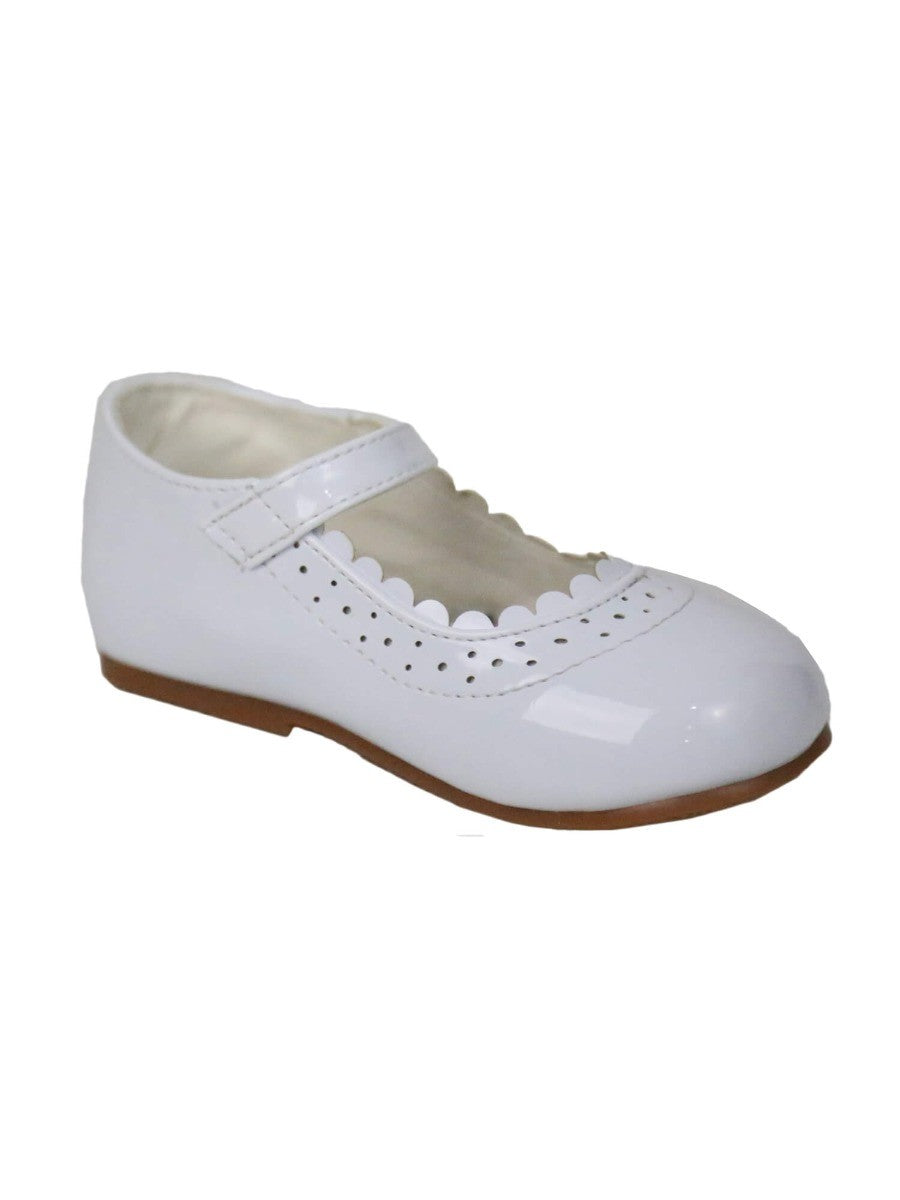 Girls Patent Mary Jane Shoes - White