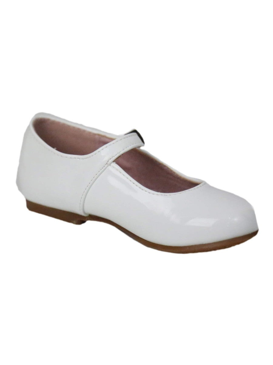 Girls Patent Mary Jane Shoes - White