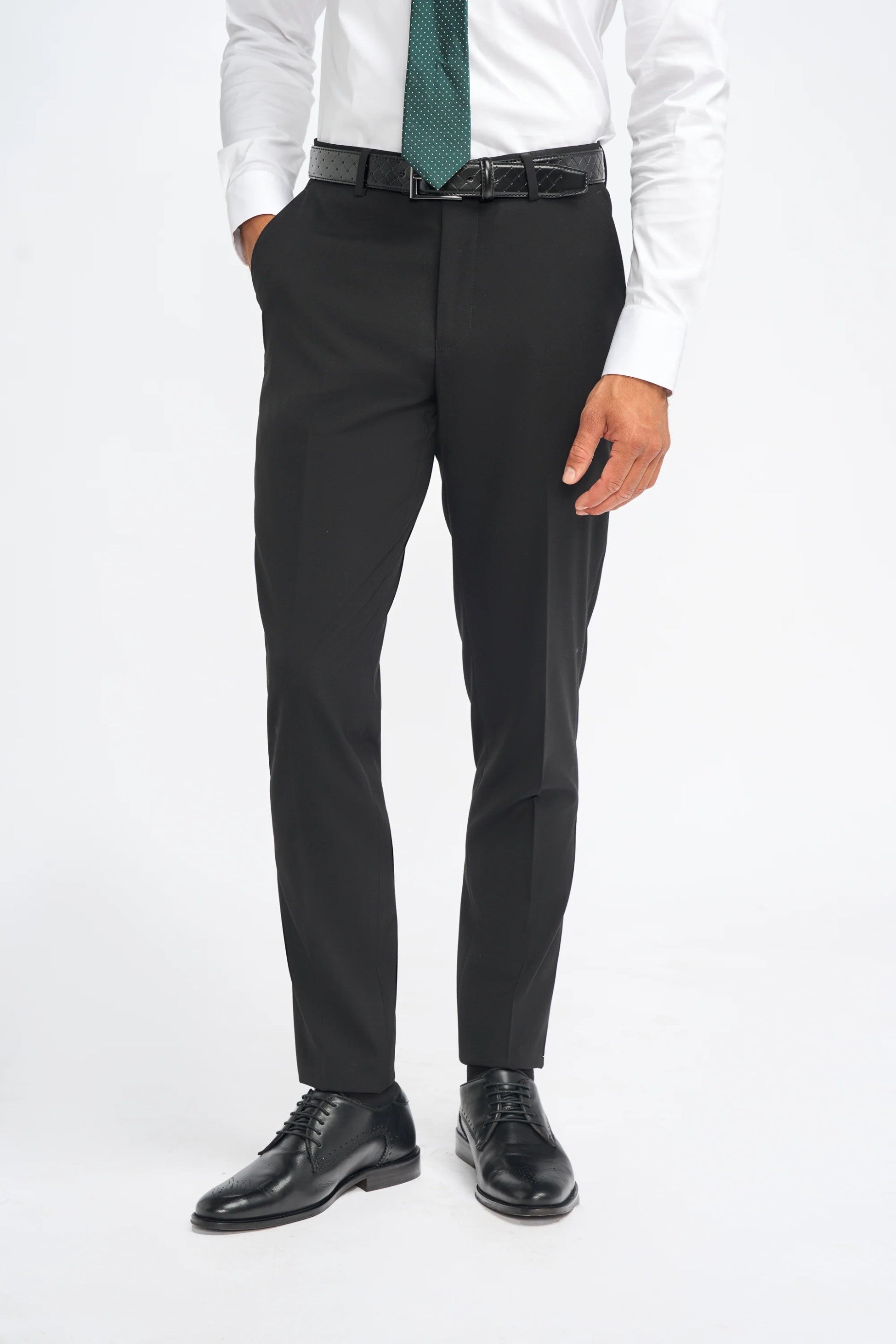 Premium Slim Fit Men's Suit – MALIBU - Black