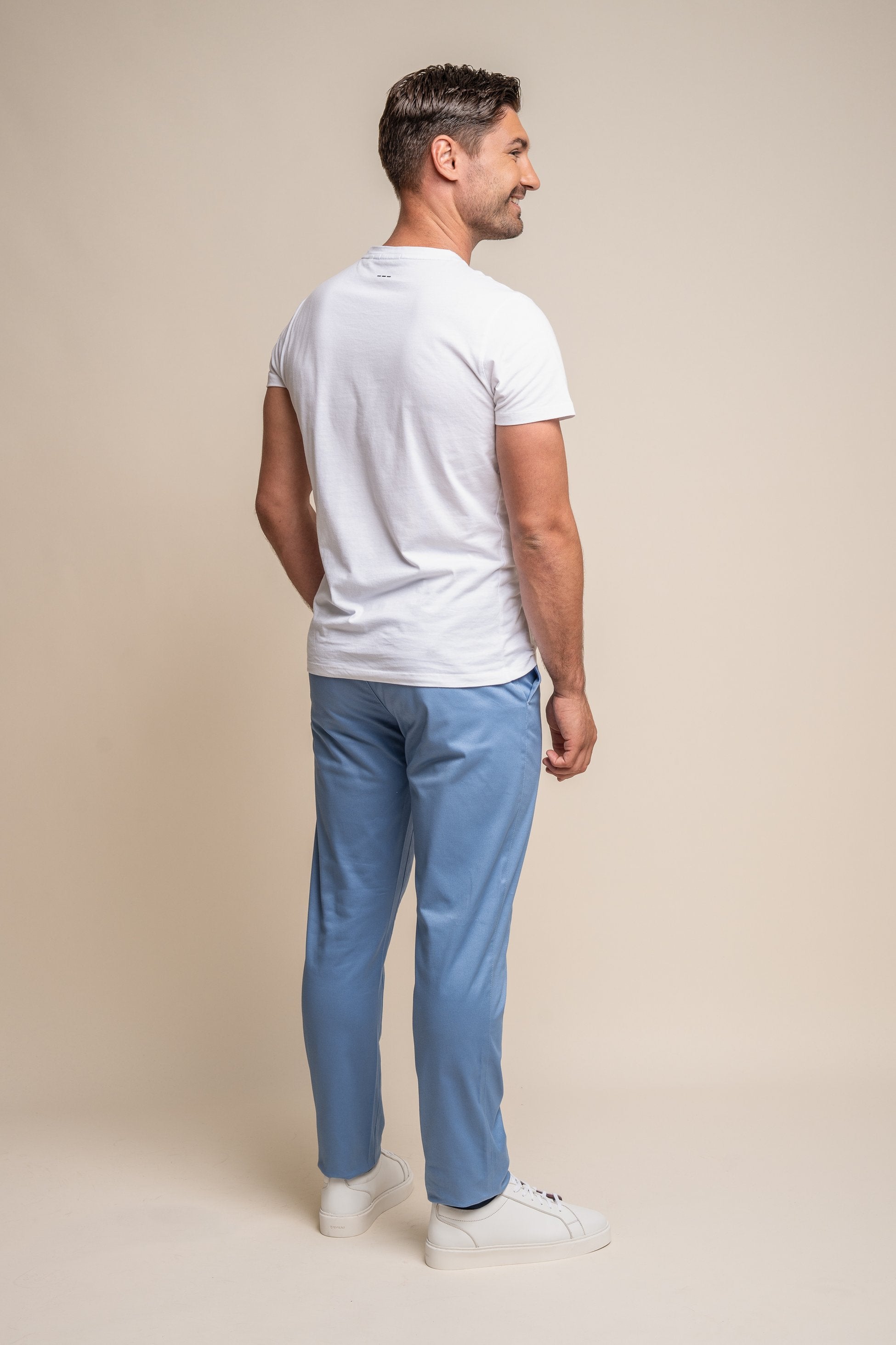 Men's Casual Cotton Chino - DAKOTA - Sky Blue