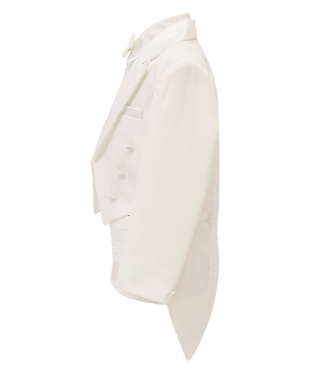 Boys Tuxedo Tail Suit - Ivory