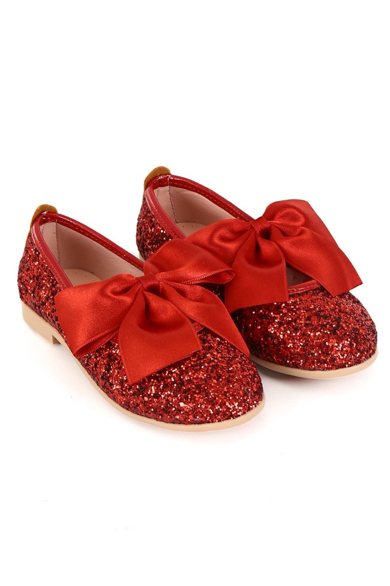 Girls Sequin Ballerina Flat Pumps - LOLA - Multi Colour