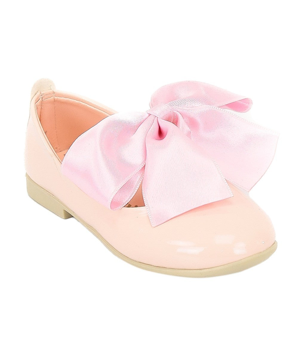 Girls Patent Flat Mary Jane Shoes - ELENA - Pink