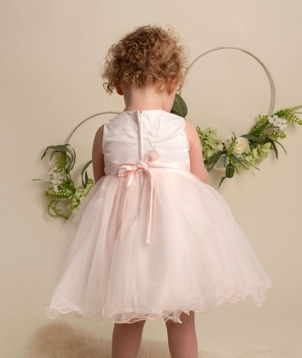 Baby & Girls Sequin Tulle Dress - RILEY - Blush Pink