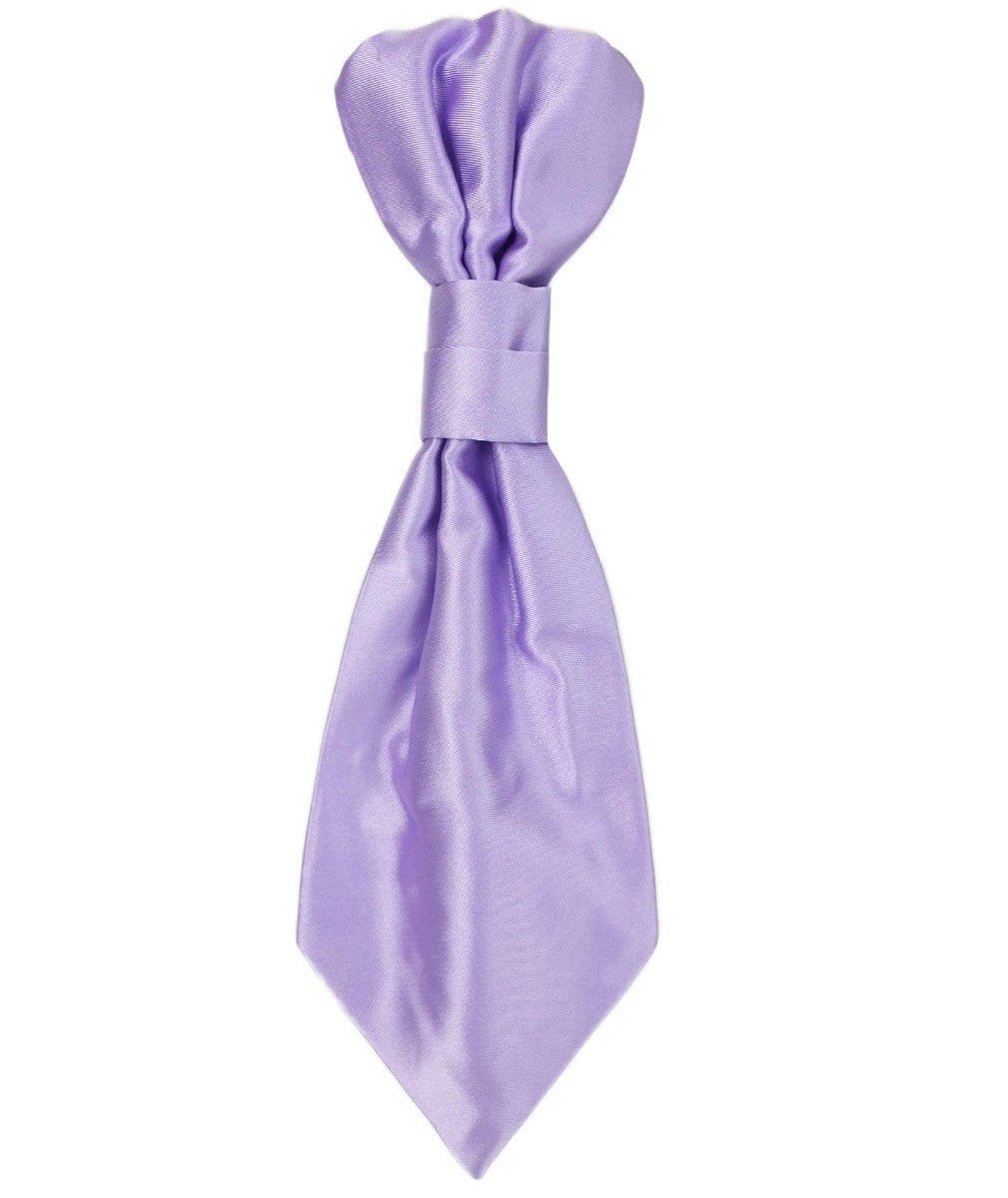 Boys Satin Waistcoat & Cravat Set - Lilac