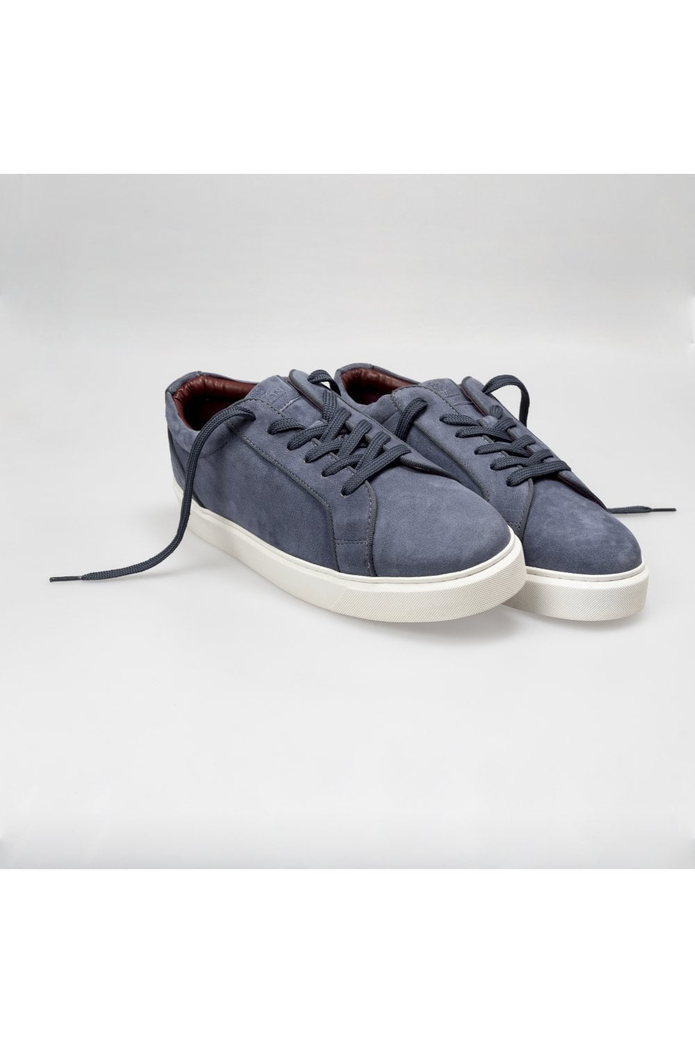 Men's Thick Rubber Sole Lace Up Sneakers - Steel Blue