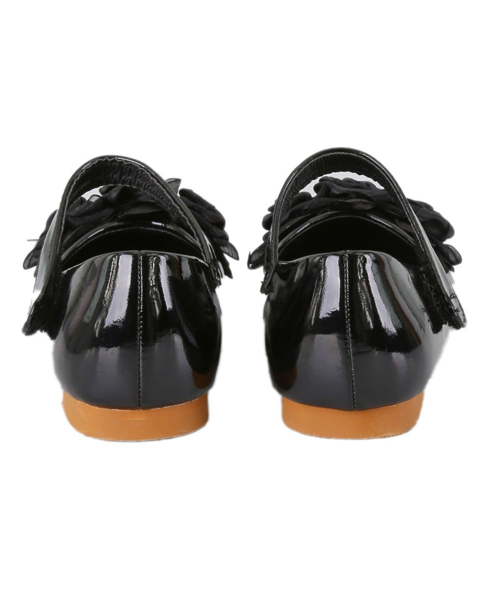 Flower Girls Mary Jane Formal Patent Shoes - Black