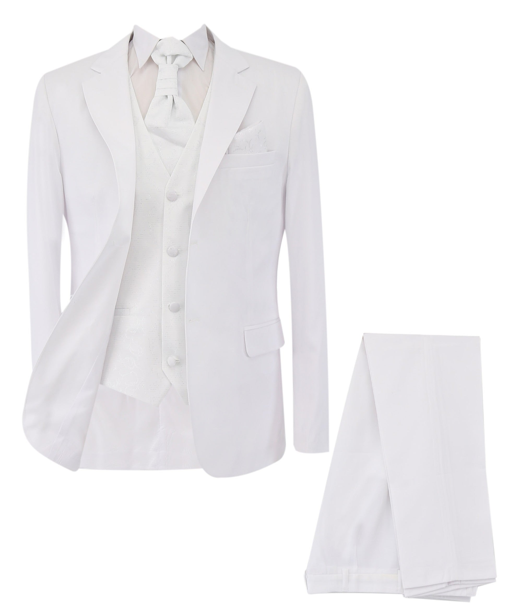 Men's Slim Fit Formal Suit Set - Gorgeous - White