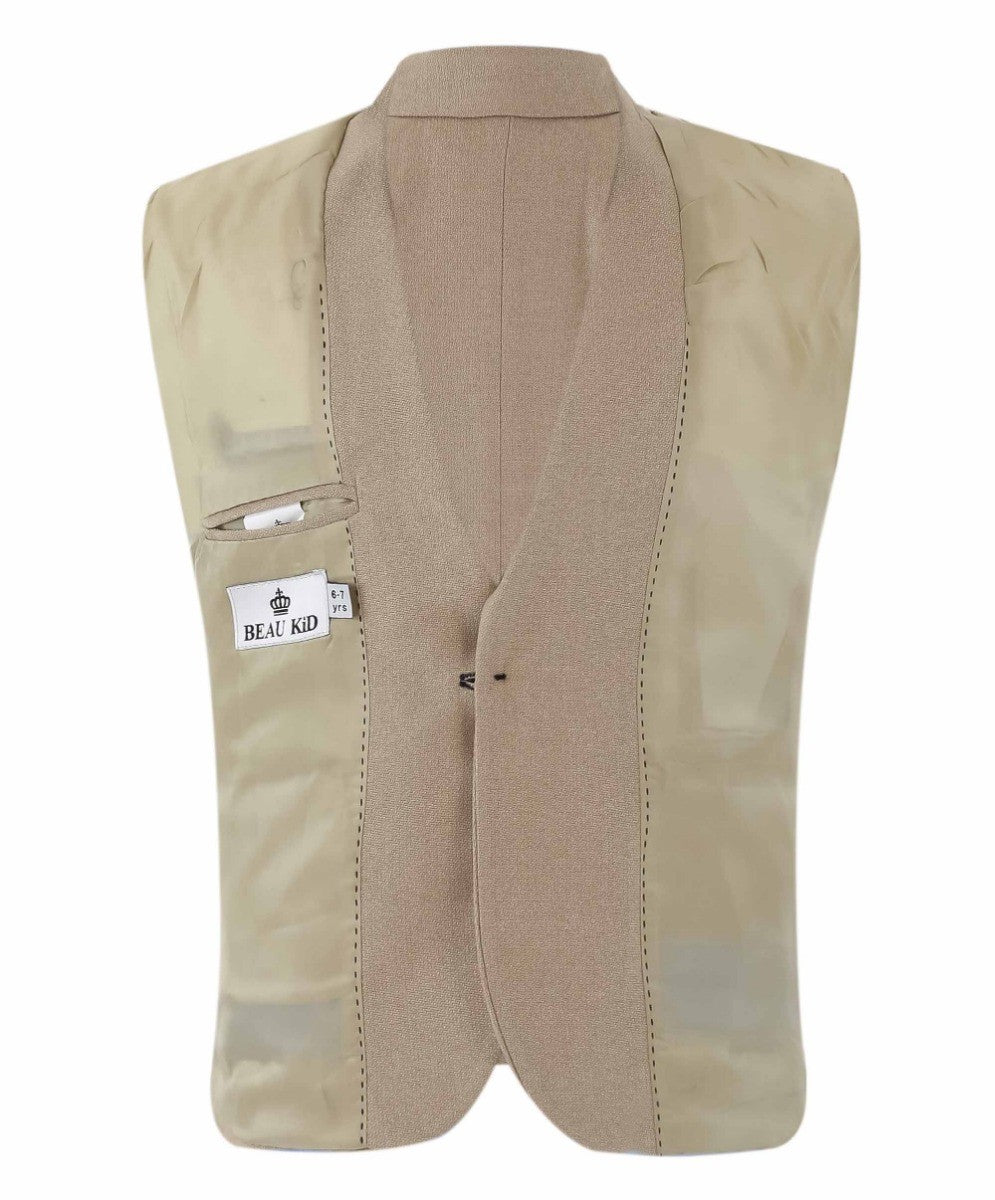 Boys Slim Fit Suit - HENRY - Beige