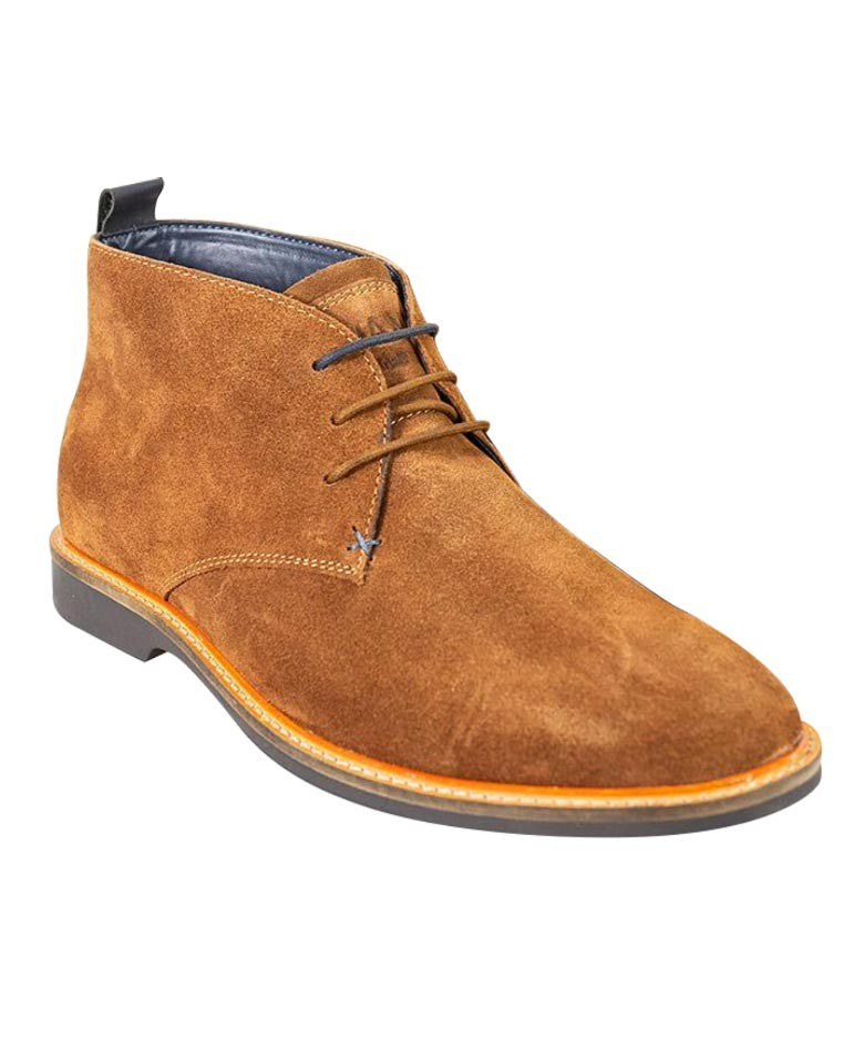 Men's Suede Chukka Boots - SAHARA - Brown Mustard