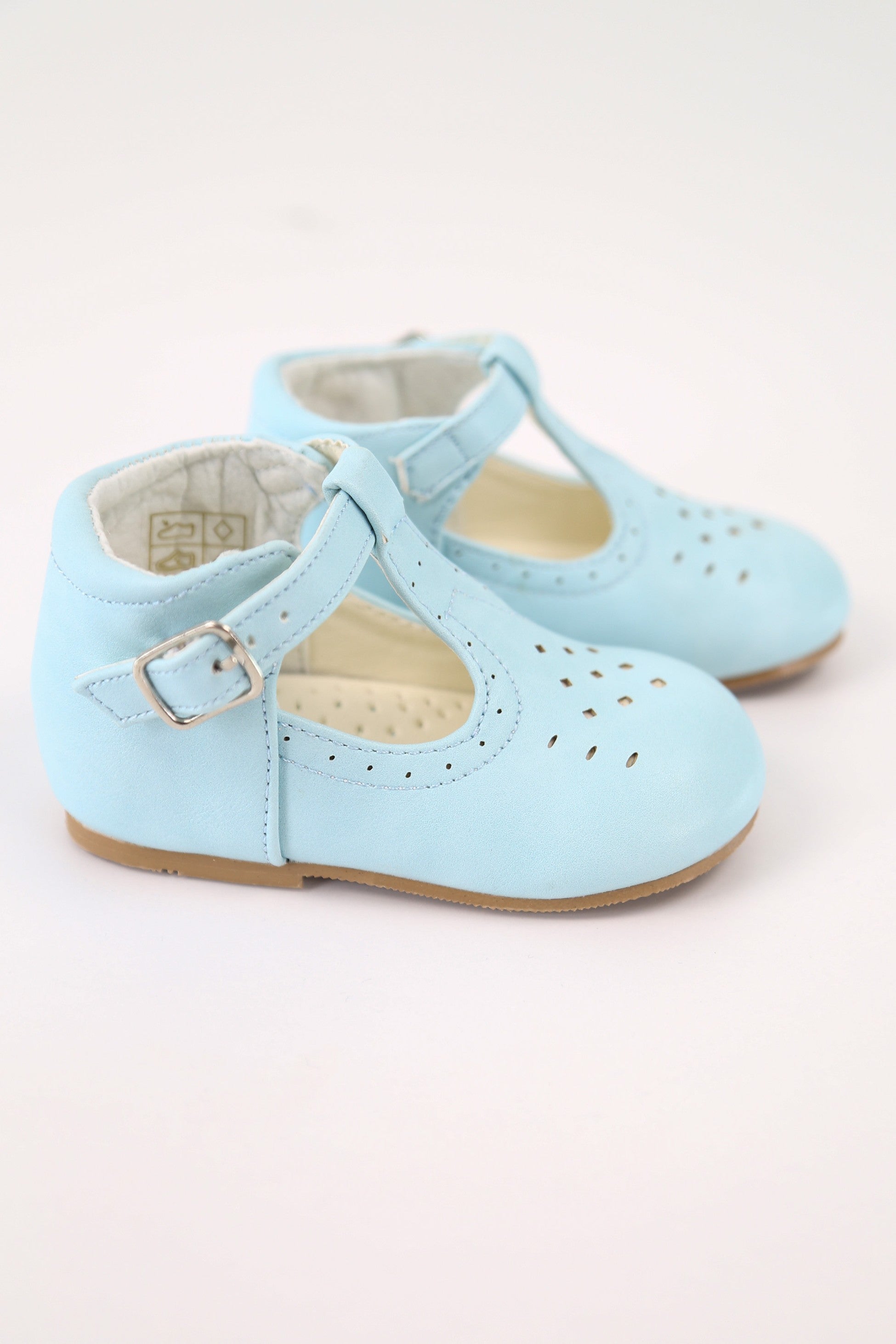 Kids Unisex Buckled Mary Jane Shoes - AARON - Baby Blue