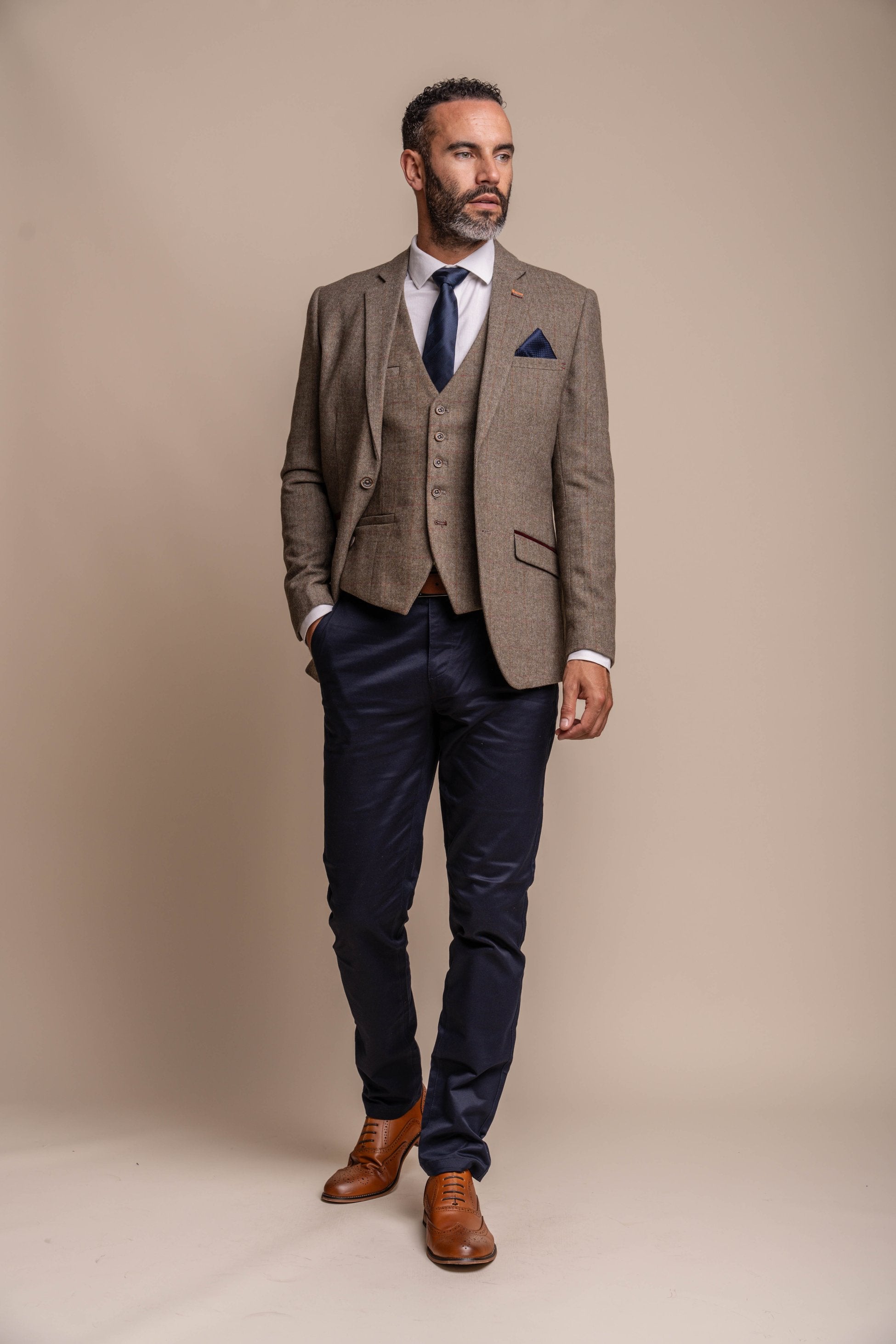 Men's Gaston Suit with Navy Chino - Combined set