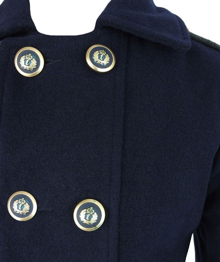 Boys Coat and Hat Set - Navy Blue