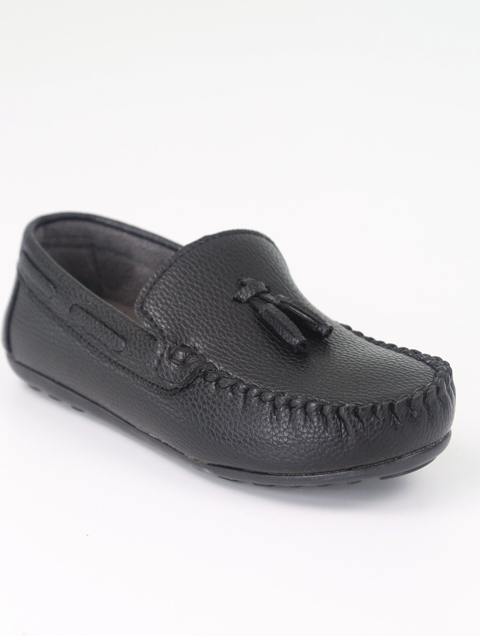 Boys Slip on Tassel Penny Loafer - ATHENS - Black