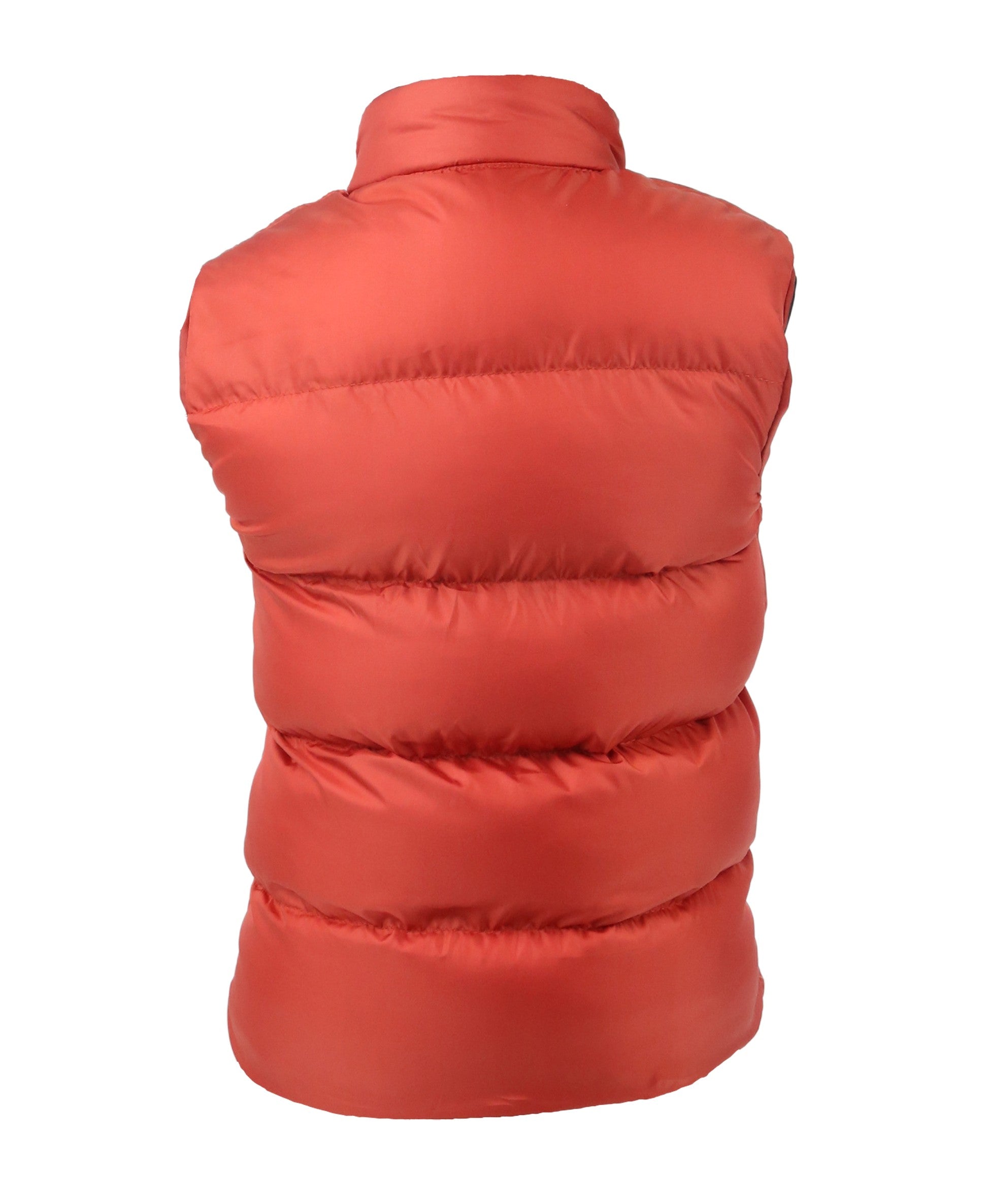 Girls Sleeveless Padded Puffer Gilet - Brick Red