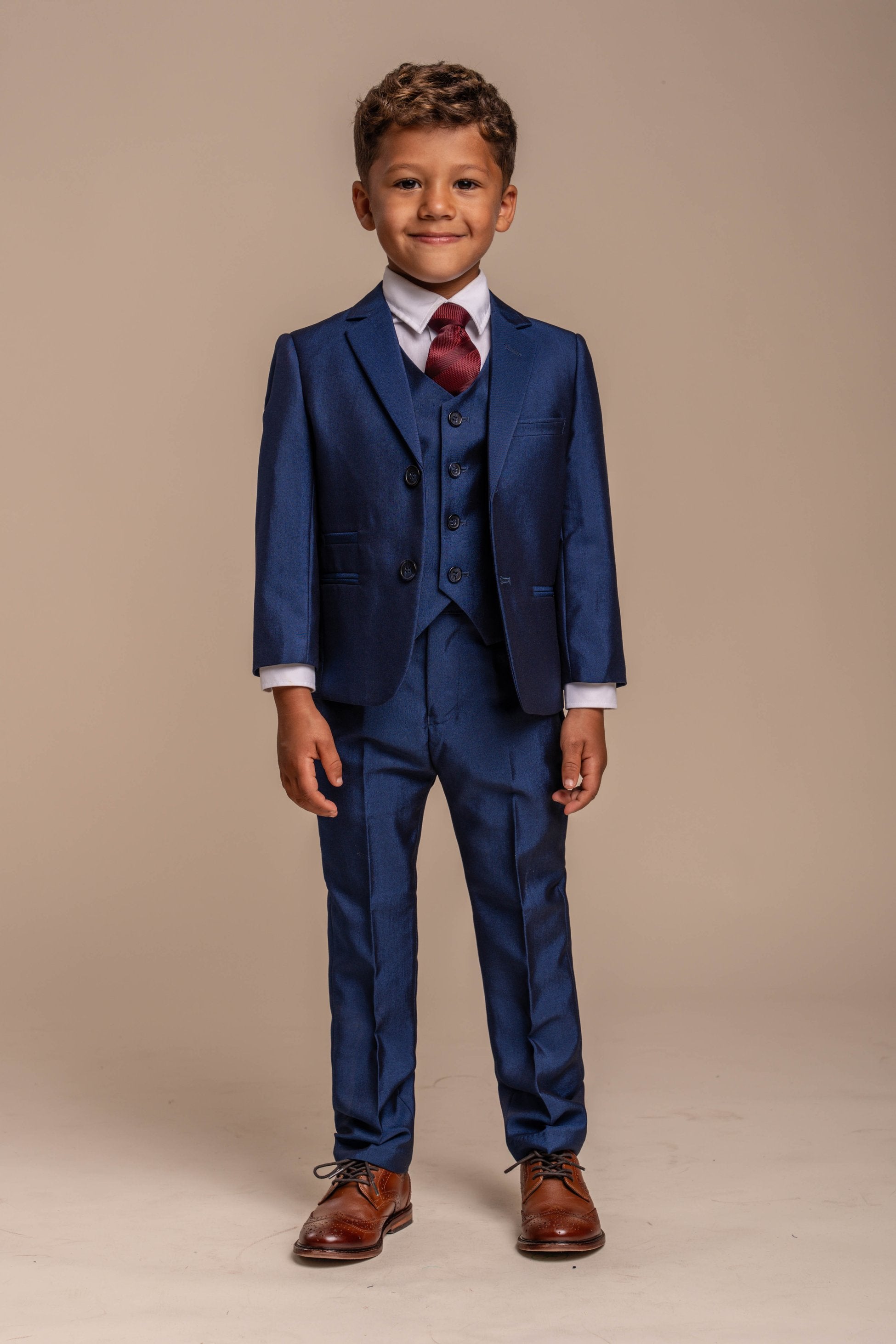 Boys Slim Fit Royal Blue Suit - FORD