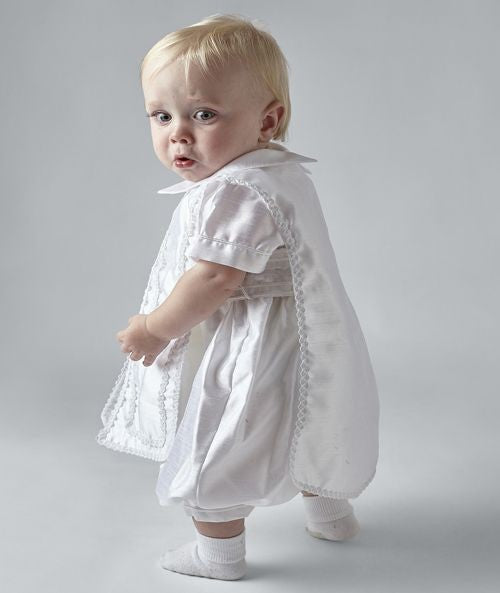 Baby Boys Christening White Romper Set - THEO - White