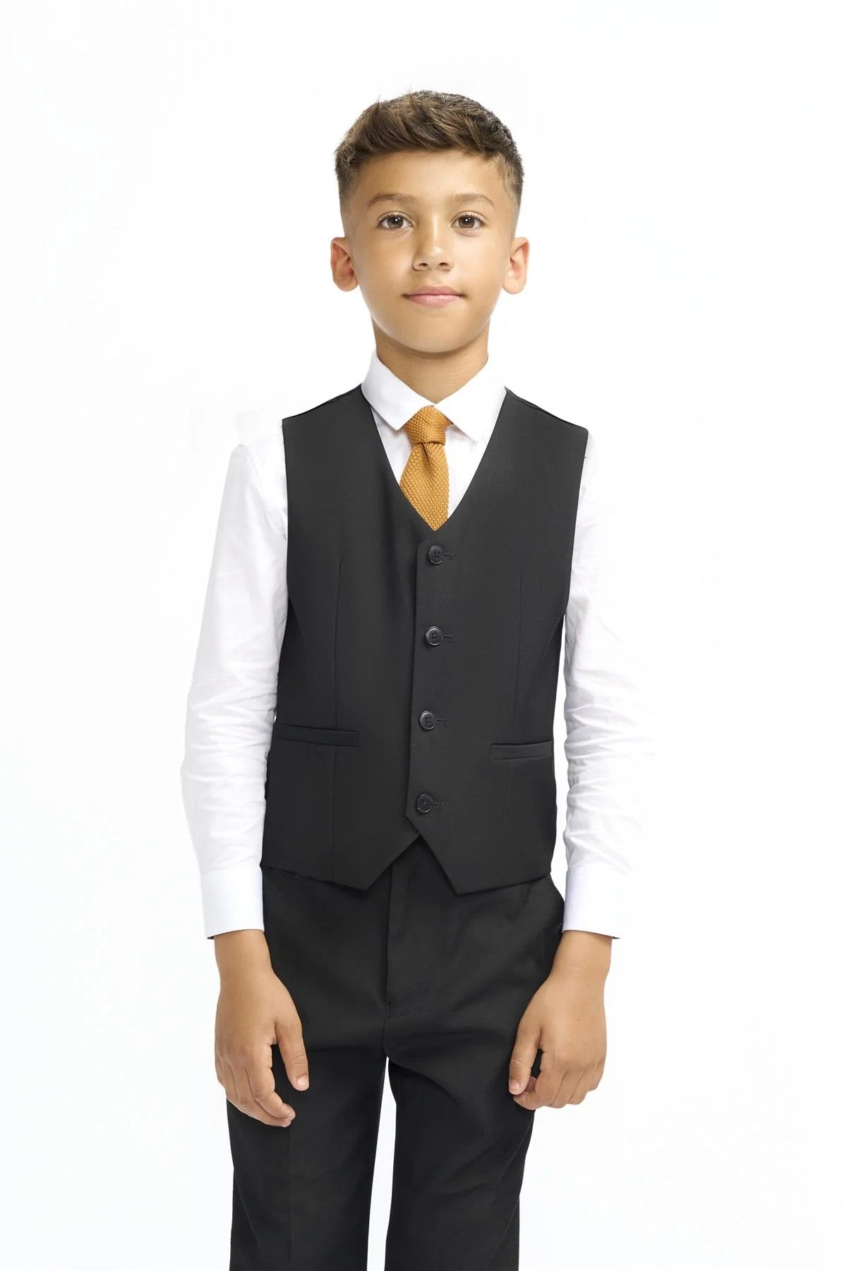 Premium Slim Fit Boys Suit – MALIBU - Black