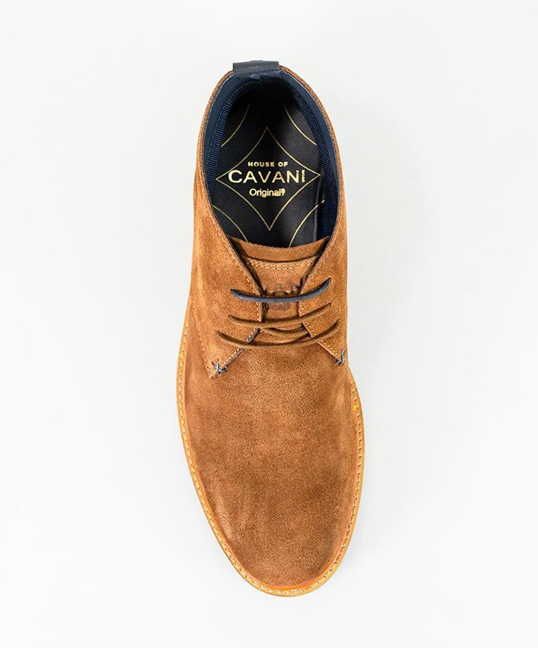 Men's Suede Chukka Boots - SAHARA - Brown Mustard